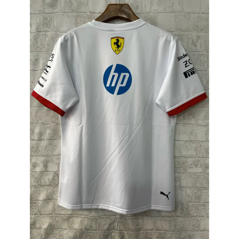 T shirt ferrari F1 Blanc