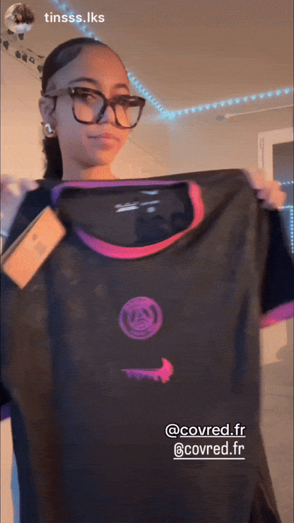 Paris Saint Germain ( PSG ) - Maillot Concept - Noir, Violet, Rose