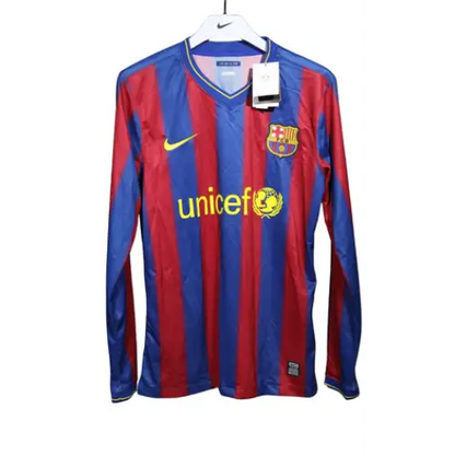 FC Barcelone Retro Domicile Manches Longues 2009/2010
