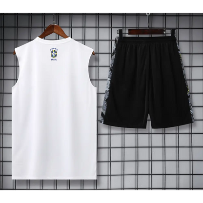 Kit Entraînement Brésil Noir & Blanc 2025/2026