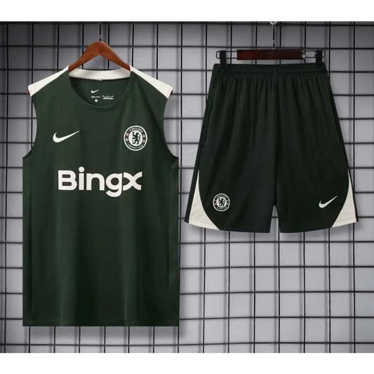 Kit Entraînement Chelsea Vert Foncé 2025/2026