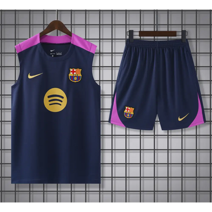 Kit Entraînement FC Barcelone Bleu & Rose 2025/2026