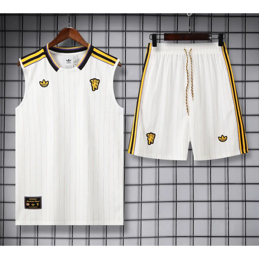 Kit Entraînement Manchester United Blanc 2025/2026