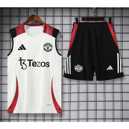Kit Entraînement Manchester United Noir Rouge & Blanc 2025/2026