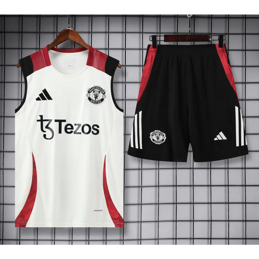 Kit Entraînement Manchester United Noir Rouge & Blanc 2025/2026
