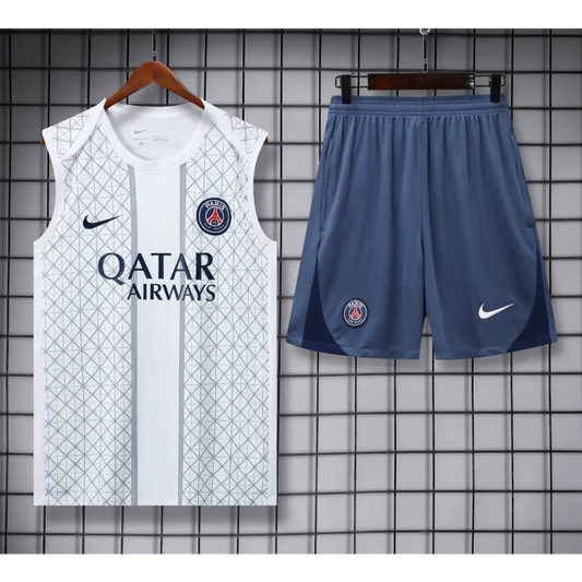 Kit Entraînement PSG Blanc & Motifs 2025/2026