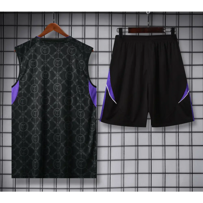 Kit Entraînement Real Madrid Noir & Violet 2025/2026