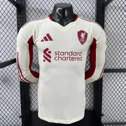 Liverpool Extérieur Version Joueur Manches Longues 2025/2026