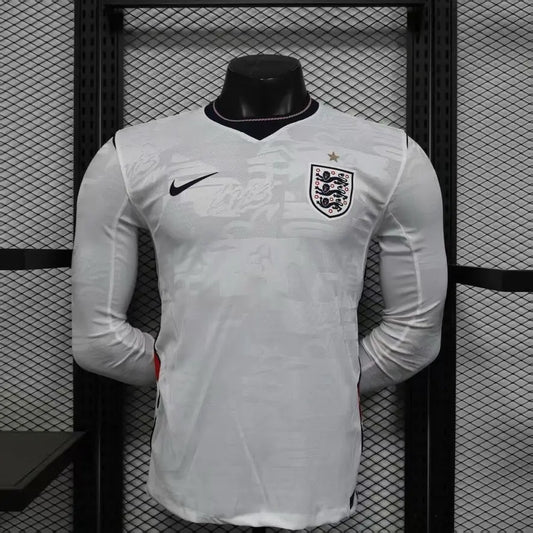 Maillot Angleterre Coupe du monde 2026 Domicile Version joueur manches longues