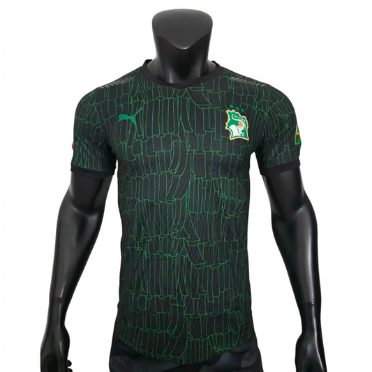 Maillot Cote d'Ivoire Noir Version Joueur 2025/2026