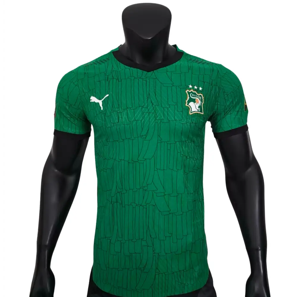 Maillot Cote d'Ivoire Vert Version Joueur 2025/2026