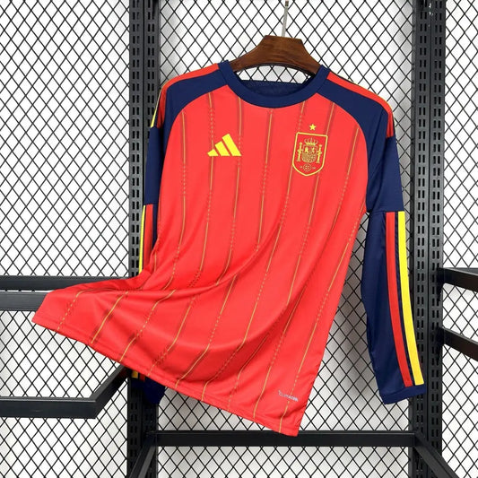 Maillot Espagne Domicile manches longues Coupe du Monde 2026