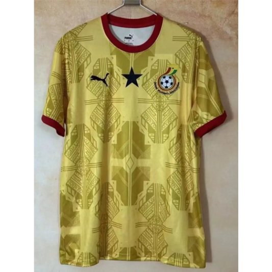 Maillot Ghana concept jaune Coupe du Monde 2026