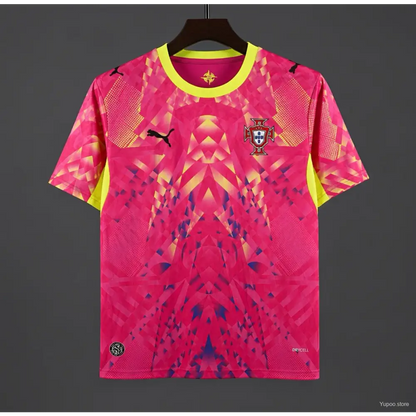 Maillot Portugal Coupe du Monde 2026 Gardien Rose