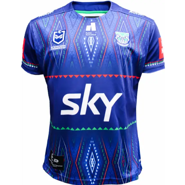 Maillot Rugby Warriors NRL 2026 Indigenous (Bleu)