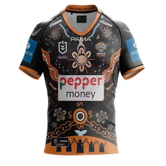 Maillot Rugby West Tigers NRL 2026 Indigenous