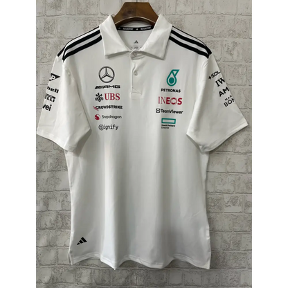 Mercedes F1 polo blanc 2026