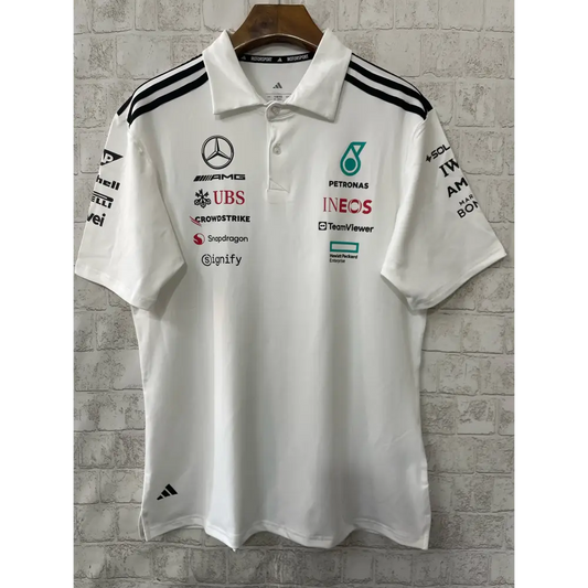 Mercedes F1 polo blanc 2026