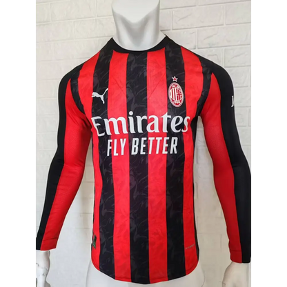 Milan AC Domicile Manches Longues Version Joueur 2025/2026