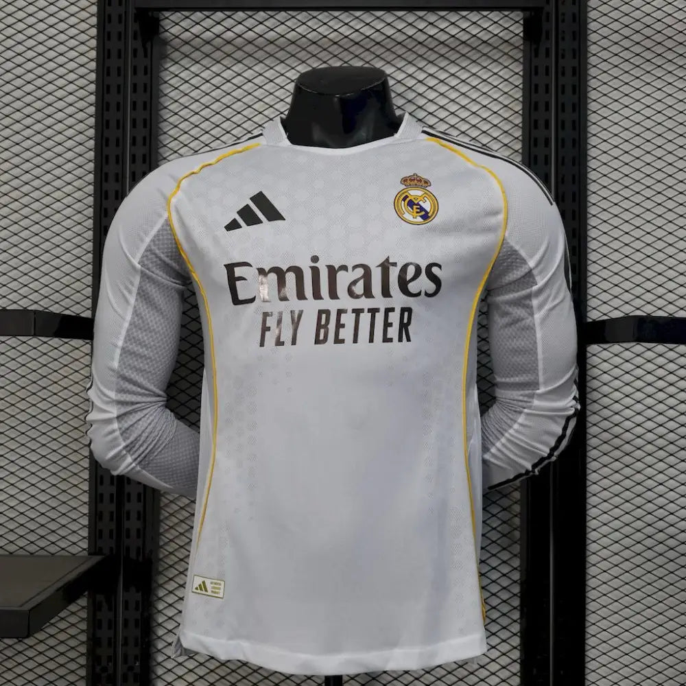 Real Madrid Domicile Manches Longues Version Joueur 2025/2026
