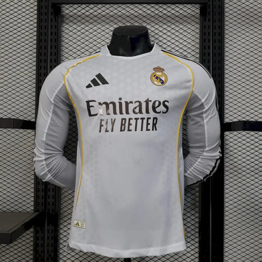 Real Madrid Domicile Manches Longues Version Joueur 2025/2026