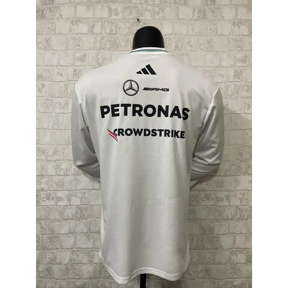 T shirt mercedes blanc manches longues