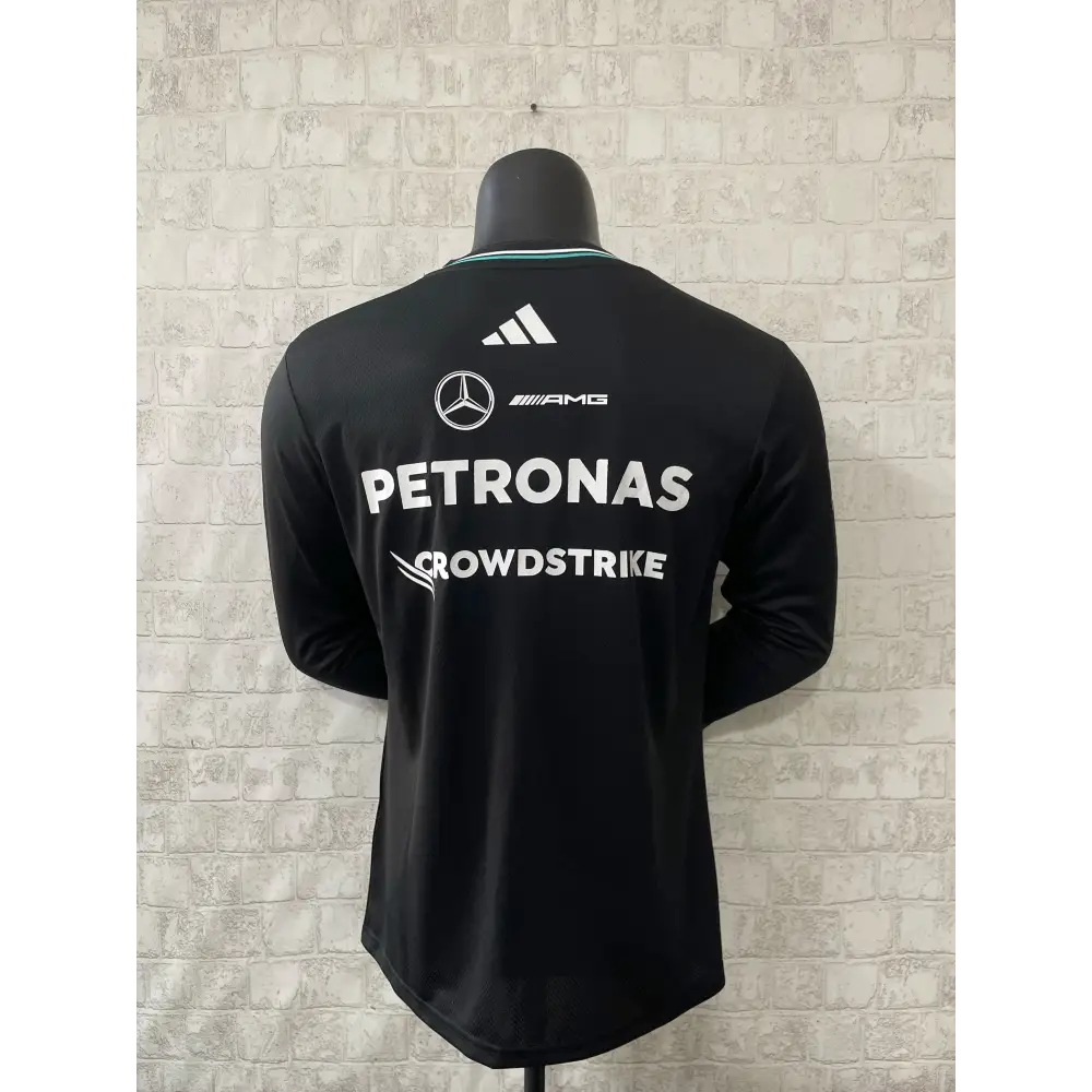T shirt mercedes noir manches longues