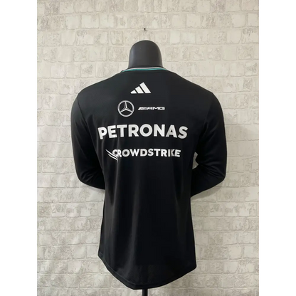 T shirt mercedes noir manches longues